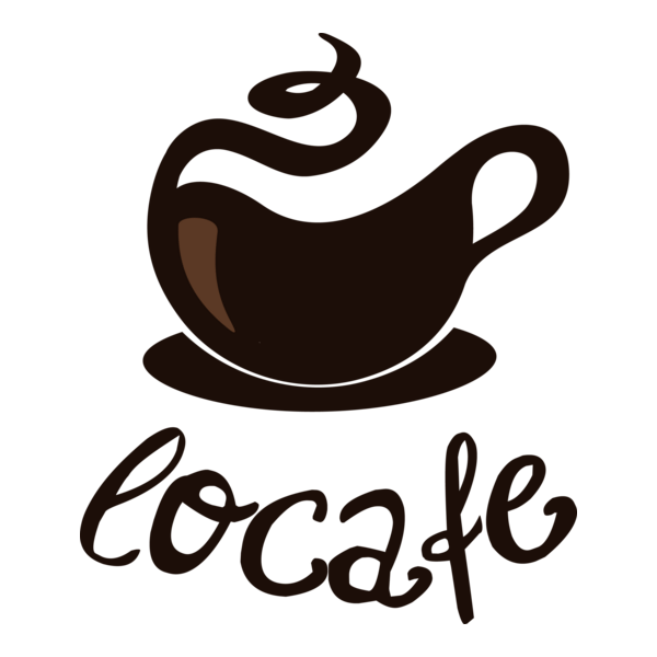 Funky Warm Cafe Logo PNG Vector
