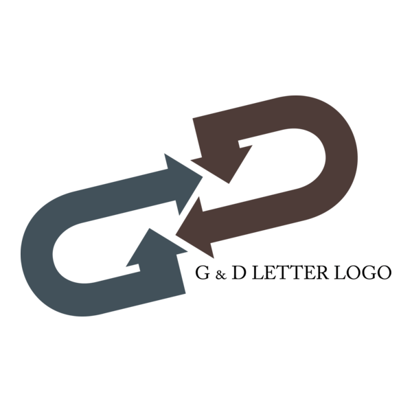G D Letter Design Logo PNG Vector