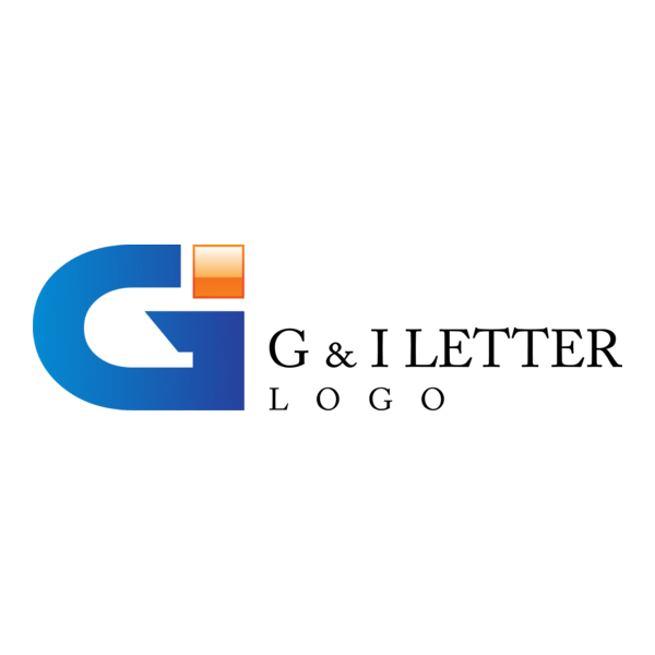 G I Letter Logo PNG Vector