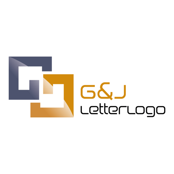 G J Letter alphabet Logo PNG Vector