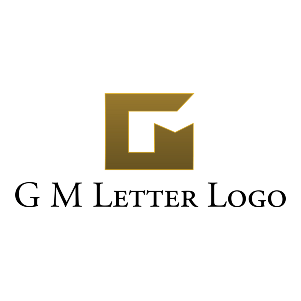 G M Letter Logo PNG Vector