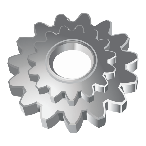 Gear Wheel Mechanic Logo PNG Vector