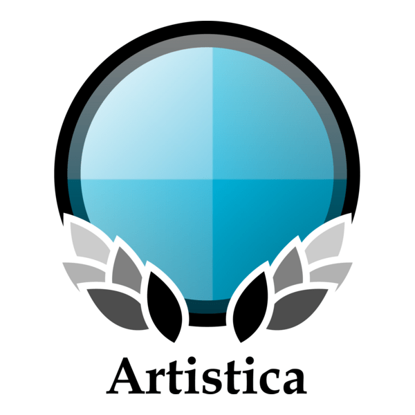 Glossy Circle & Floral Education Logo PNG Vector