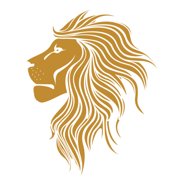 Golden Lion Logo PNG Vector
