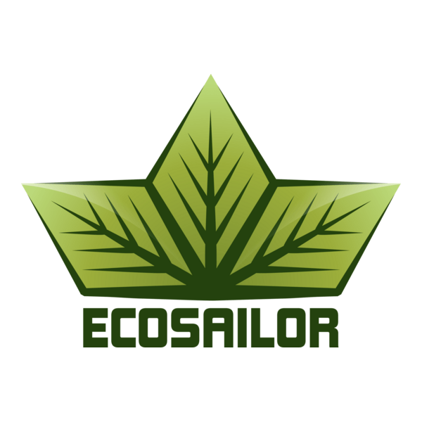 Green Ecosailor Logo PNG Vector