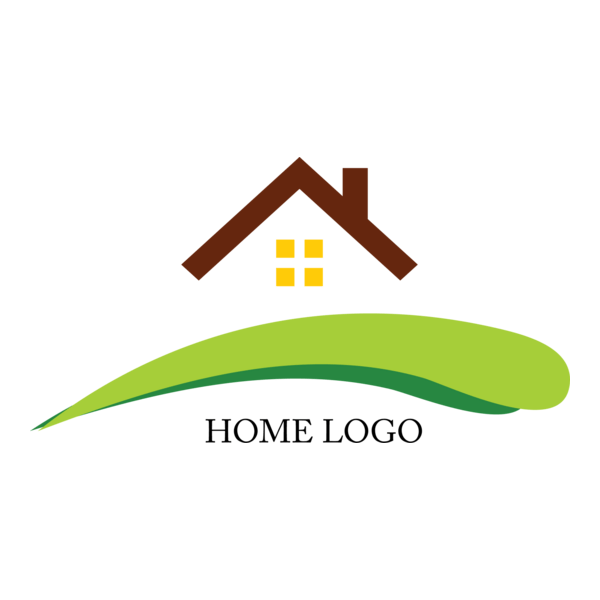 Green House Building Logo PNG Vector