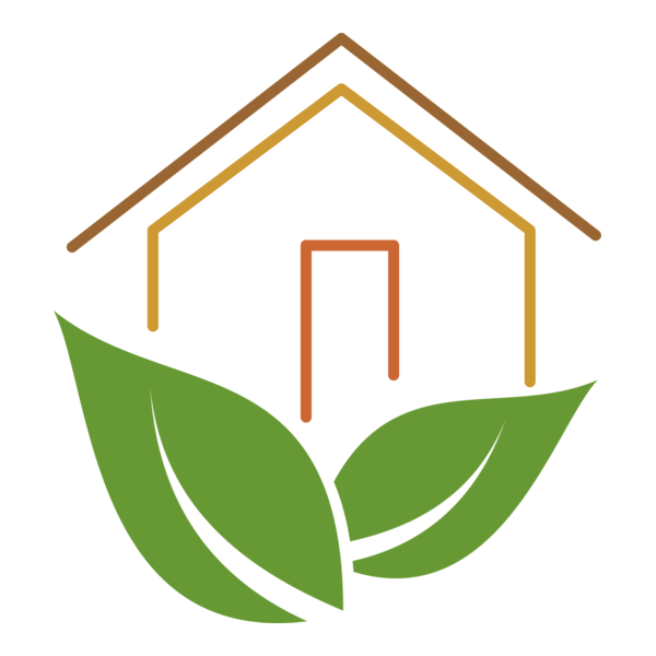 Green Leaf House Logo PNG Vector