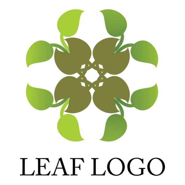 Green Leaf Logo PNG Vector