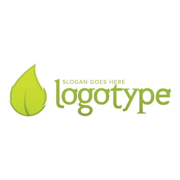 Green Leaf Nature Logo PNG Vector