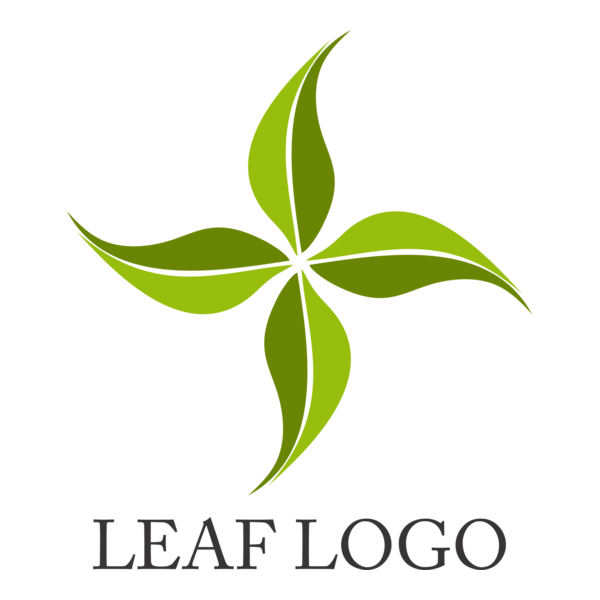 Green Leaf Nature Logo PNG Vector