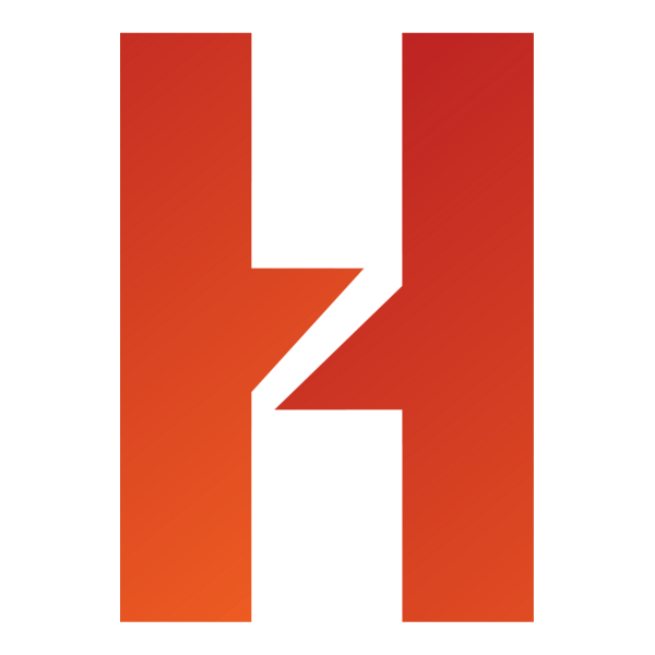 H Cut Logo PNG Vector