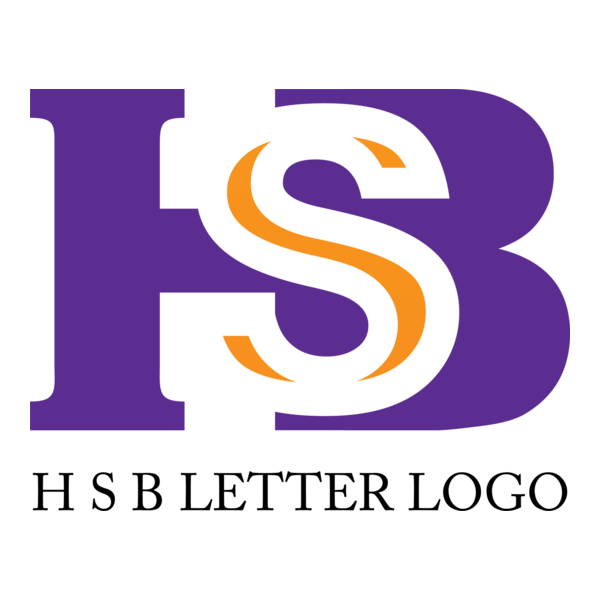 H S B Letter Logo PNG Vector