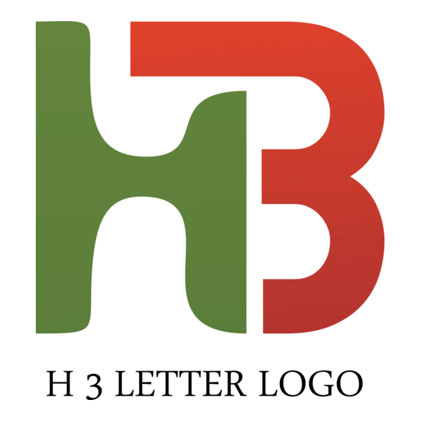 H3 Letter Logo PNG Vector