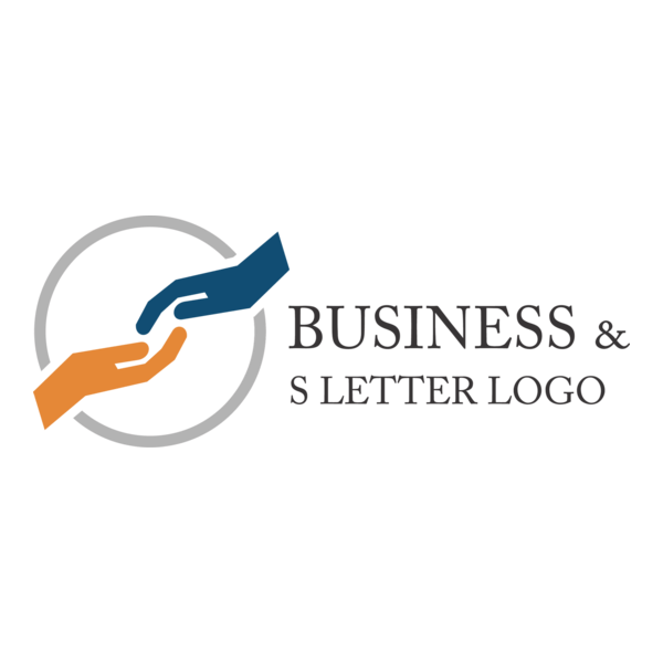 Hand Business Letter Logo PNG Vector