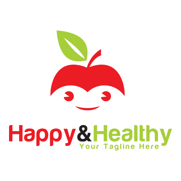 Happy Healthy Logo PNG Vector