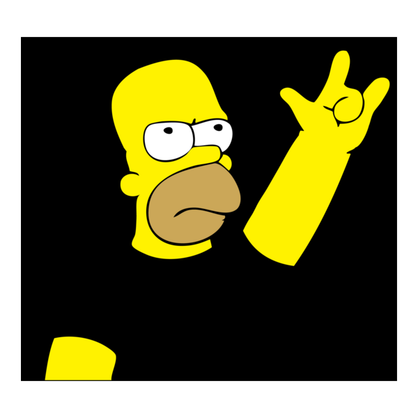 Homero metalero Logo PNG Vector