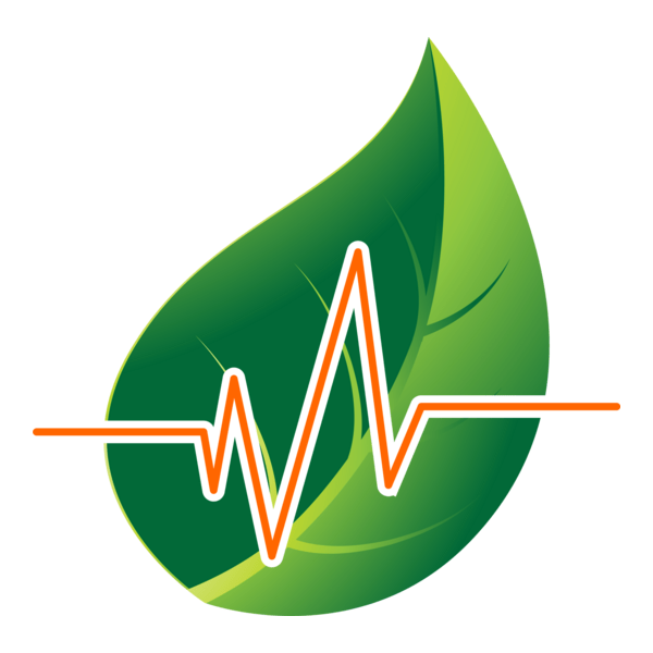 Hospital Leaf Logo PNG Vector