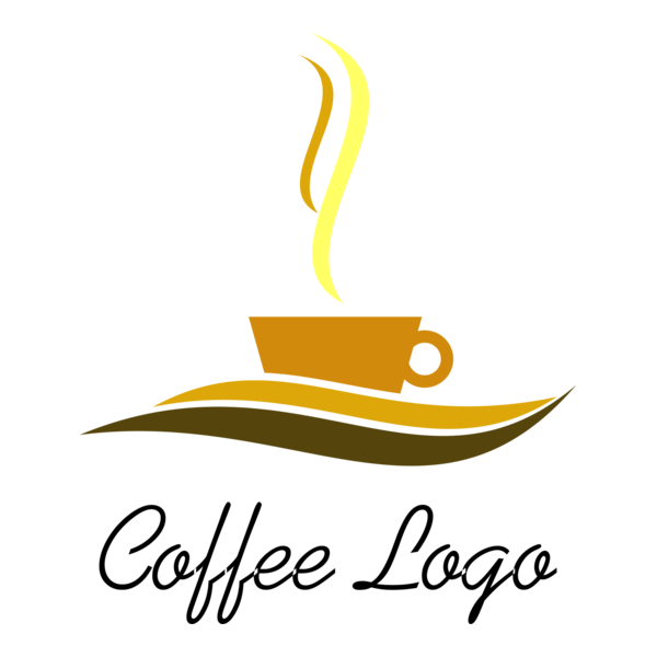 Hot Coffee Drink Logo PNG Vector