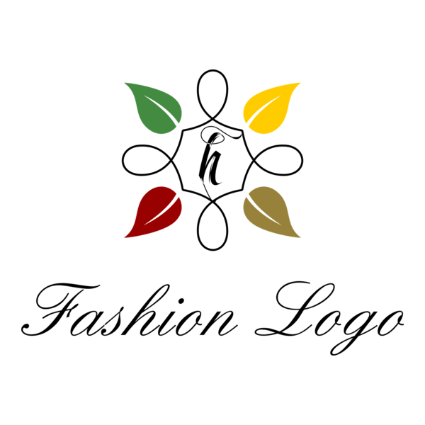 Hotel Fashion Leaf Logo PNG Vector