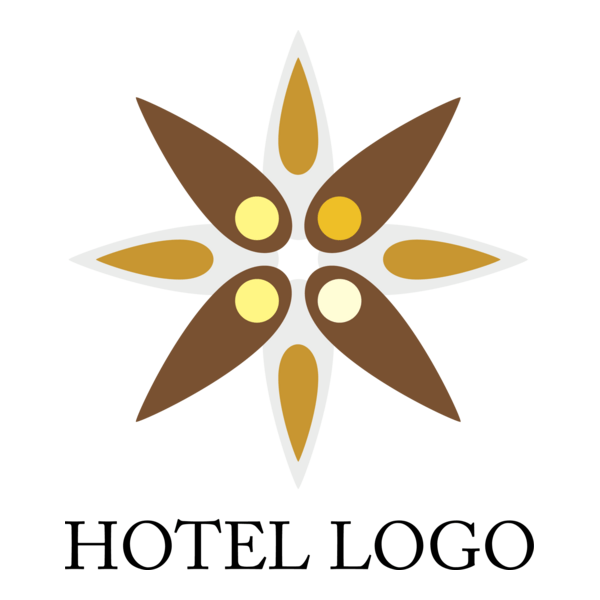 Hotel Flower Logo PNG Vector