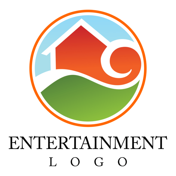 House Building Heart Logo PNG Vector