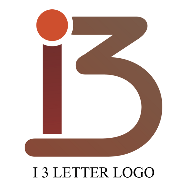 I3 Letter Logo PNG Vector