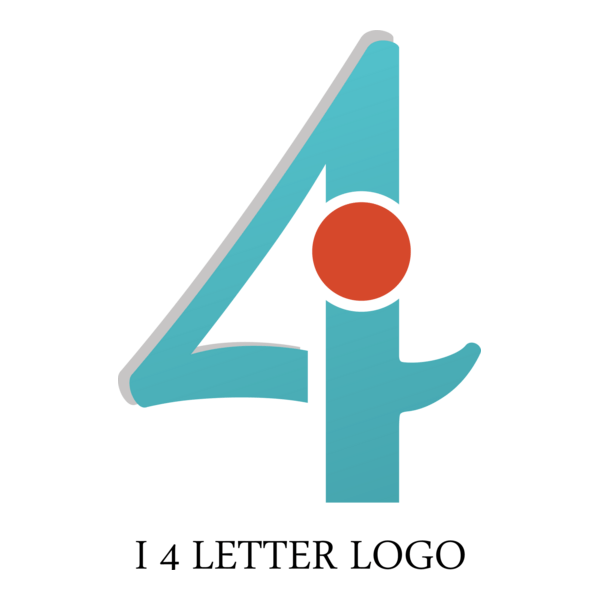 I4 Letter Logo PNG Vector
