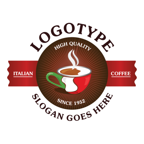 Italian Coffee Logo PNG Vector