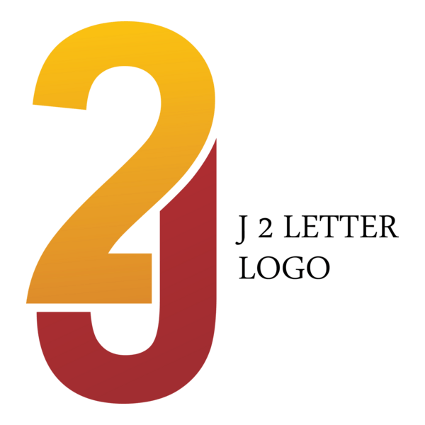 J2 Letter Logo PNG Vector
