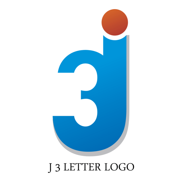 J3 Letter Logo PNG Vector