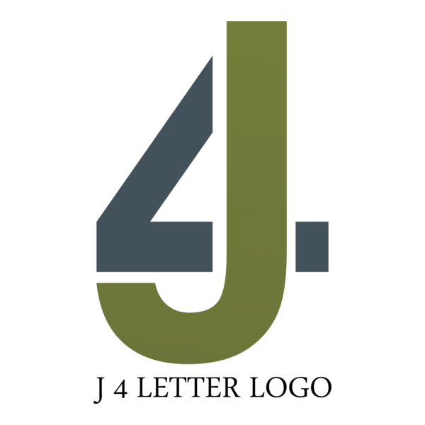 J4 Letter Logo PNG Vector