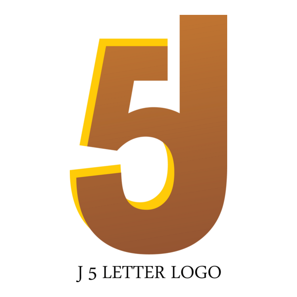 J5 Letter Logo PNG Vector