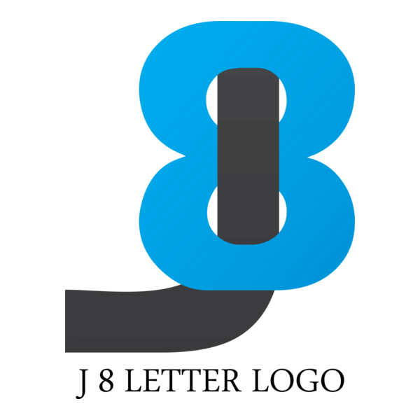 J8 Letter Logo PNG Vector