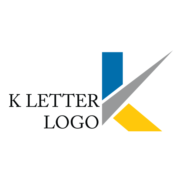 K Letter Alphabet Colorful Logo PNG Vector