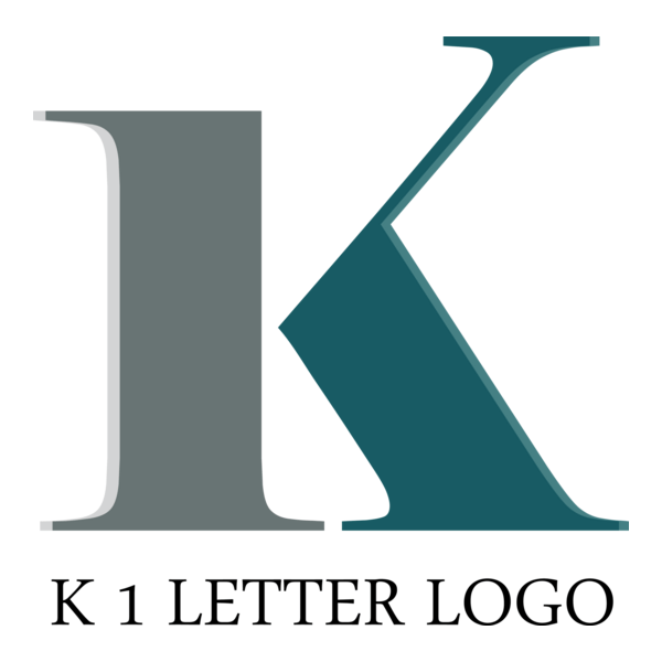 K1 Letter Logo PNG Vector