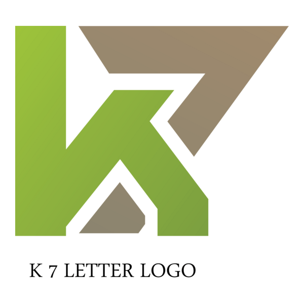 K7 Letter Logo PNG Vector