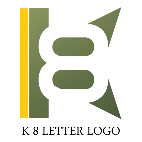 K8 Letter Logo PNG Vector