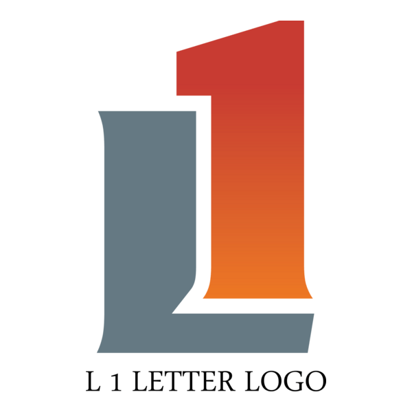 L1 Letter Logo PNG Vector