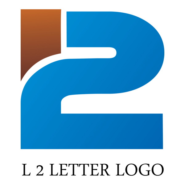 L2 Letter Logo PNG Vector
