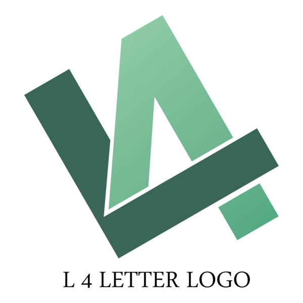 L4 Letter Logo PNG Vector