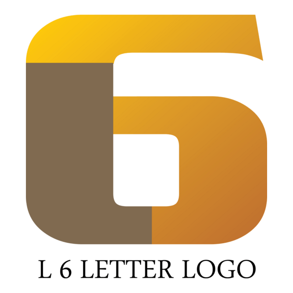 L6 Letter Logo PNG Vector