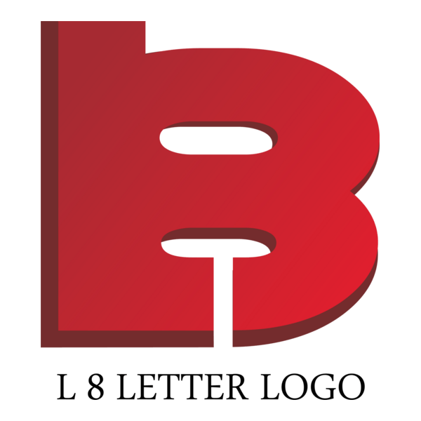L8 Letter Logo PNG Vector