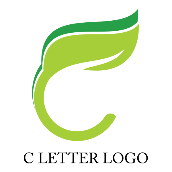 Leaf C Letter Logo PNG Vector