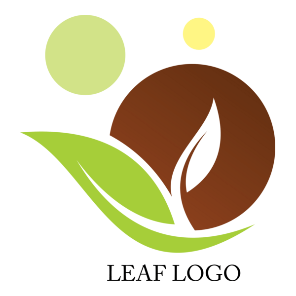 Leaf Design Logo PNG Vector