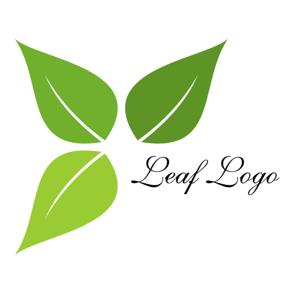 Leaf Green Food Art Logo PNG Vector