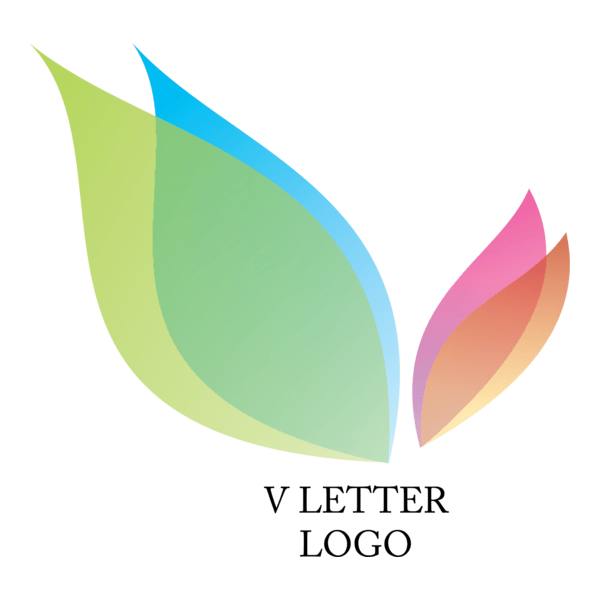 Leaf Letter Logo PNG Vector