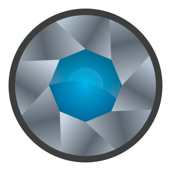 Lense Aperture Logo PNG Vector