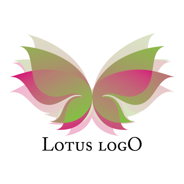 Lotus Flower Pink Logo PNG Vector