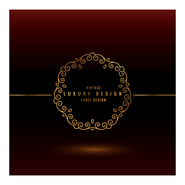 Luxury Label Design Logo PNG Vector
