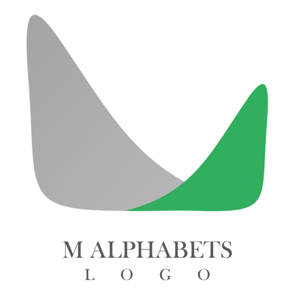 M Alphabet Logo PNG Vector